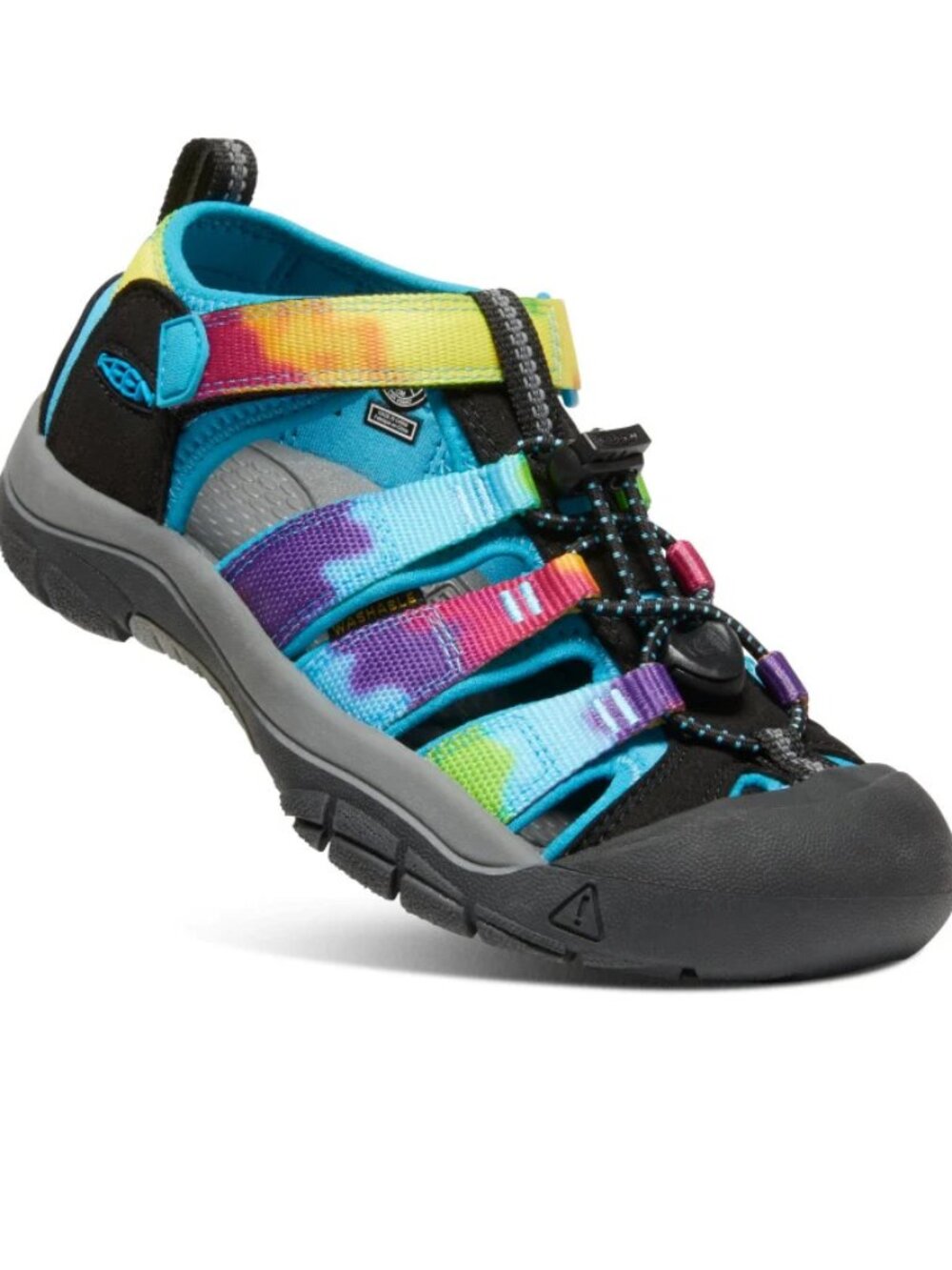 Keen Girl's Multicolor Newport H2 Close Toe Tie-Up Casual Sandal Size 2